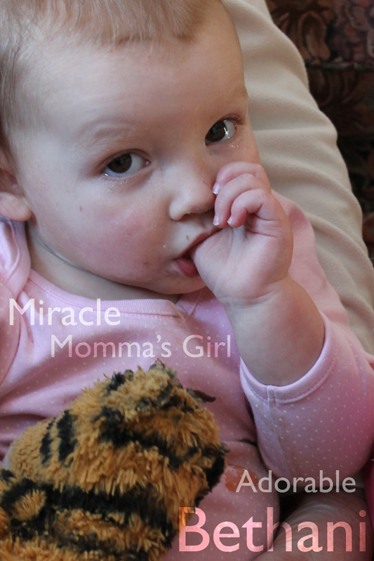 Bethani sucks her thumb