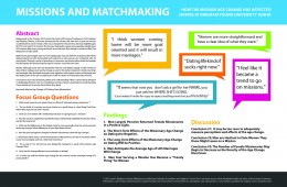 Missions and Marriage Research Paper and Poster