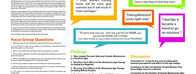 Missions and Marriage Research Paper and Poster